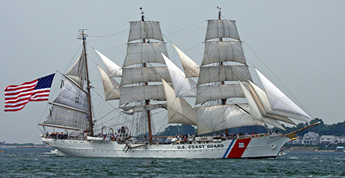 USCGC Eagle underway Barque Eagle